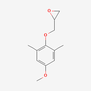 molecular formula C12H16O3 B2440843 2-[(4-Methoxy-2,6-dimethylphenoxy)methyl]oxirane CAS No. 2411248-66-1