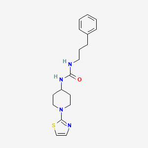 1-(3-Phenylpropyl)-3-(1-(thiazol-2-yl)piperidin-4-yl)urea