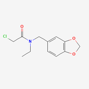 N-(2H-1,3-benzodioxol-5-ylmethyl)-2-chloro-N-ethylacetamide