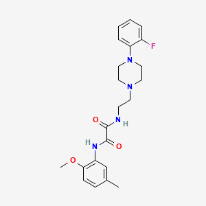 N1-(2-(4-(2-fluorophenyl)piperazin-1-yl)ethyl)-N2-(2-methoxy-5-methylphenyl)oxalamide