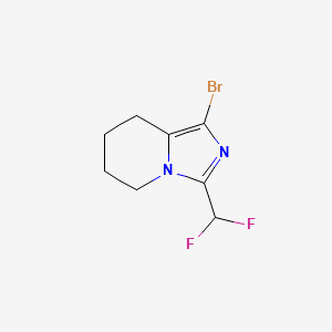 molecular formula C8H9BrF2N2 B2440875 1-Bromo-3-(difluoromethyl)-5,6,7,8-tetrahydroimidazo[1,5-a]pyridine CAS No. 2248391-97-9