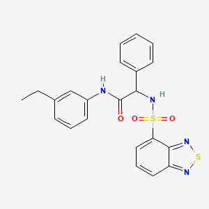 2-[(2,1,3-benzothiadiazol-4-ylsulfonyl)amino]-N-(3-ethylphenyl)-2-phenylacetamide