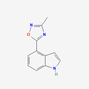 4-(3-Methyl-[1,2,4]oxadiazol-5-yl)-1H-indole