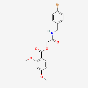 molecular formula C18H18BrNO5 B2440912 {[(4-BROMOPHENYL)METHYL]CARBAMOYL}METHYL 2,4-DIMETHOXYBENZOATE CAS No. 1794843-96-1