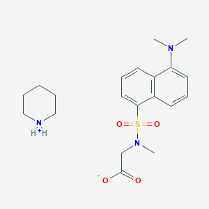 molecular formula C20H29N3O4S B2440928 Dansylsarcosine piperidinium salt CAS No. 72517-44-3