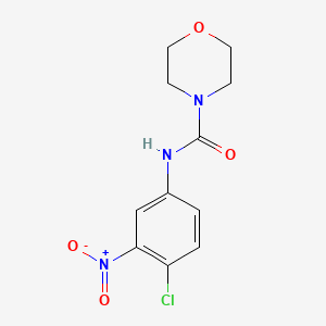 molecular formula C11H12ClN3O4 B2440964 N-(4-chloro-3-nitrophenyl)morpholine-4-carboxamide CAS No. 349118-72-5