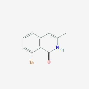 molecular formula C10H8BrNO B2440981 8-溴-3-甲基-1,2-二氢异喹啉-1-酮 CAS No. 1597963-23-9