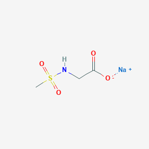 molecular formula C3H6NNaO4S B2440983 2-甲磺酰氨基乙酸钠 CAS No. 859980-63-5
