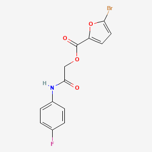 molecular formula C13H9BrFNO4 B2440985 [2-(4-氟苯胺基)-2-氧代乙基] 5-溴呋喃-2-羧酸酯 CAS No. 386277-85-6