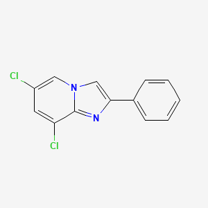 molecular formula C13H8Cl2N2 B2441019 6,8-Dichloro-2-phenylimidazo[1,2-a]pyridine CAS No. 240135-97-1
