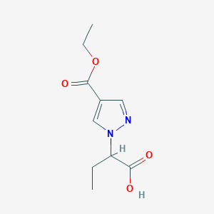 2-[4-(ethoxycarbonyl)-1H-pyrazol-1-yl]butanoic acid