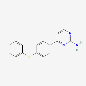 molecular formula C16H13N3S B2441026 4-[4-(Phenylsulfanyl)phenyl]-2-pyrimidinylamine CAS No. 337920-39-5