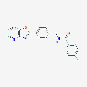 4-methyl-N-(4-[1,3]oxazolo[4,5-b]pyridin-2-ylbenzyl)benzamide