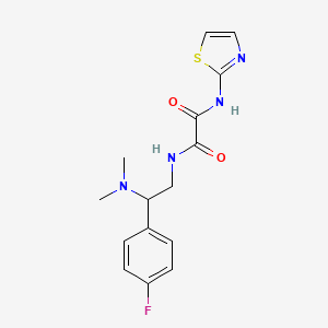 N1-(2-(dimethylamino)-2-(4-fluorophenyl)ethyl)-N2-(thiazol-2-yl)oxalamide