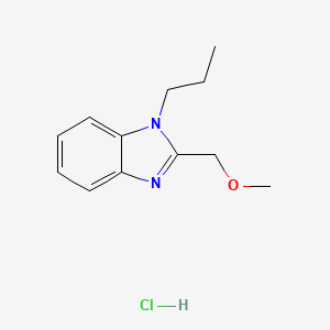 molecular formula C12H17ClN2O B2441046 2-(methoxymethyl)-1-propyl-1H-benzo[d]imidazole hydrochloride CAS No. 1215468-96-4