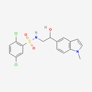 B2441055 2,5-dichloro-N-(2-hydroxy-2-(1-methyl-1H-indol-5-yl)ethyl)benzenesulfonamide CAS No. 2034440-98-5