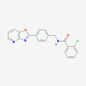 2-chloro-N-(4-[1,3]oxazolo[4,5-b]pyridin-2-ylbenzyl)benzamide