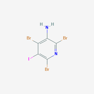 molecular formula C5H2Br3IN2 B2441061 2,4,6-三溴-5-碘吡啶-3-胺 CAS No. 2376726-52-0