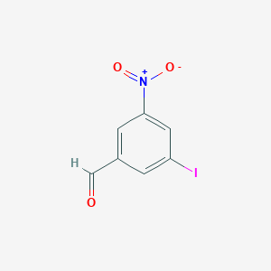 molecular formula C7H4INO3 B2441064 3-碘-5-硝基苯甲醛 CAS No. 1261752-40-2