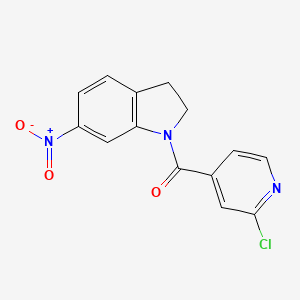B2441068 1-(2-chloropyridine-4-carbonyl)-6-nitro-2,3-dihydro-1H-indole CAS No. 1356648-93-5