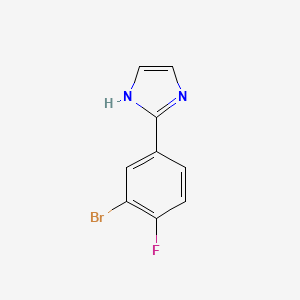 B2441071 2-(3-bromo-4-fluorophenyl)-1H-imidazole CAS No. 1368667-05-3