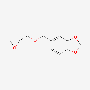 molecular formula C11H12O4 B2441072 5-[(环氧-2-基甲氧基)甲基]-1,3-苯二氧杂环 CAS No. 157134-90-2