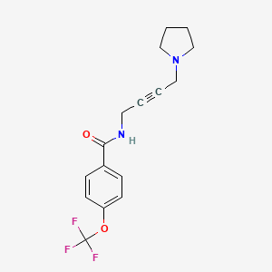 N-(4-(pyrrolidin-1-yl)but-2-yn-1-yl)-4-(trifluoromethoxy)benzamide