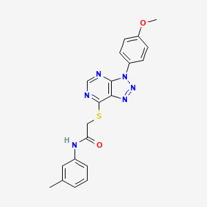 2-((3-(4-methoxyphenyl)-3H-[1,2,3]triazolo[4,5-d]pyrimidin-7-yl)thio)-N-(m-tolyl)acetamide