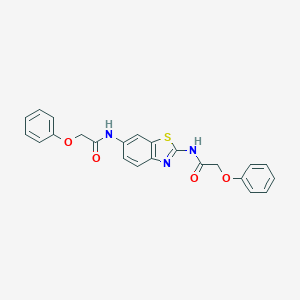 molecular formula C23H19N3O4S B244111 N,N'-1,3-benzothiazole-2,6-diylbis(2-phenoxyacetamide) 