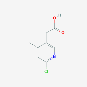 2-(6-Chloro-4-methylpyridin-3-yl)acetic acid