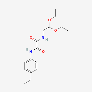 molecular formula C16H24N2O4 B2441117 N1-(2,2-diethoxyethyl)-N2-(4-ethylphenyl)oxalamide CAS No. 898374-30-6