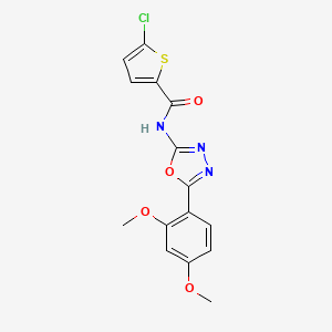 molecular formula C15H12ClN3O4S B2441118 5-氯-N-(5-(2,4-二甲氧基苯基)-1,3,4-恶二唑-2-基)噻吩-2-甲酰胺 CAS No. 899350-99-3