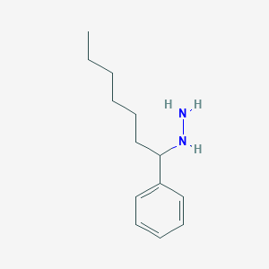 molecular formula C13H22N2 B2441167 1-Phenylheptylhydrazine CAS No. 1396973-18-4