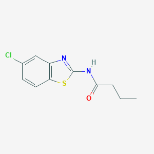 molecular formula C11H11ClN2OS B244117 N-(5-chloro-1,3-benzothiazol-2-yl)butanamide 