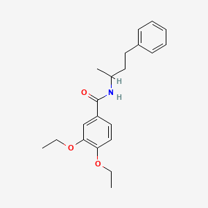 molecular formula C21H27NO3 B2441171 3,4-diethoxy-N-(4-phenylbutan-2-yl)benzamide CAS No. 724734-52-5