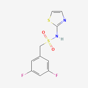 molecular formula C10H8F2N2O2S2 B2441201 1-(3,5-Difluorophenyl)-N-(1,3-thiazol-2-yl)methanesulfonamide CAS No. 2330377-94-9