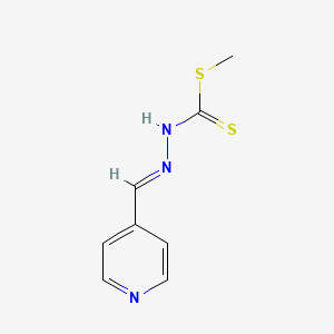 molecular formula C8H9N3S2 B2441204 (E)-甲基 2-(吡啶-4-亚甲基)肼基碳二硫酸酯 CAS No. 1450713-57-1