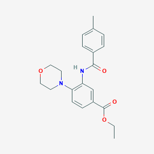 Ethyl 3-[(4-methylbenzoyl)amino]-4-(4-morpholinyl)benzoate