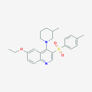 molecular formula C24H28N2O3S B2441210 6-Ethoxy-4-(3-methylpiperidin-1-yl)-3-tosylquinoline CAS No. 872206-83-2