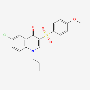6-chloro-3-((4-methoxyphenyl)sulfonyl)-1-propylquinolin-4(1H)-one