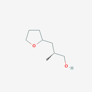 molecular formula C8H16O2 B2441220 (2R)-2-Methyl-3-(oxolan-2-yl)propan-1-ol CAS No. 2248216-68-2