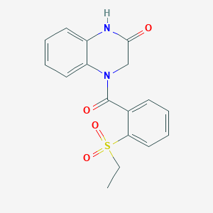 4-(2-(ethylsulfonyl)benzoyl)-3,4-dihydroquinoxalin-2(1H)-one