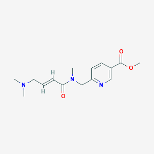 molecular formula C15H21N3O3 B2441230 methyl 6-{[(2E)-4-(dimethylamino)-N-methylbut-2-enamido]methyl}pyridine-3-carboxylate CAS No. 2411327-24-5