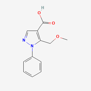 5-(methoxymethyl)-1-phenyl-1H-pyrazole-4-carboxylic acid