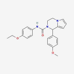 molecular formula C23H25N3O3 B2441239 N-(4-ethoxyphenyl)-1-(4-methoxyphenyl)-3,4-dihydropyrrolo[1,2-a]pyrazine-2(1H)-carboxamide CAS No. 899750-47-1