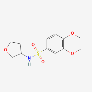 N-(Oxolan-3-yl)-2,3-dihydro-1,4-benzodioxine-6-sulfonamide