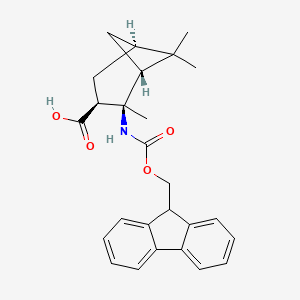 molecular formula C26H29NO4 B2441253 N-Fmoc-(1R,2R,3S,5R)-2-amino-2,6,6-trimethylbicyclo[3.1.1]heptane-3-carboxylic acid CAS No. 1335031-79-2