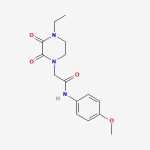 2-(4-ethyl-2,3-dioxopiperazin-1-yl)-N-(4-methoxyphenyl)acetamide