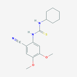 N-(2-cyano-4,5-dimethoxyphenyl)-N'-cyclohexylthiourea