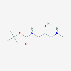 molecular formula C9H20N2O3 B2441270 叔丁基N-[2-羟基-3-(甲基氨基)丙基]氨基甲酸酯 CAS No. 1327336-47-9